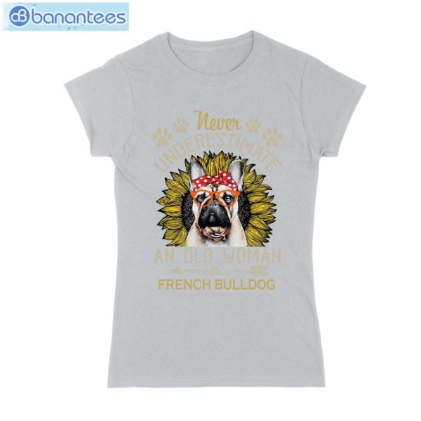 Never Underestimate An Old Woman With A French Bulldog T-Shirt Long Sleeve Tee Product Photo 5