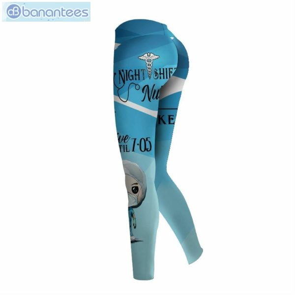 Nurse Personalized Blue And White Unique 3D Printed Leggings Hoodie Set Product Photo 3