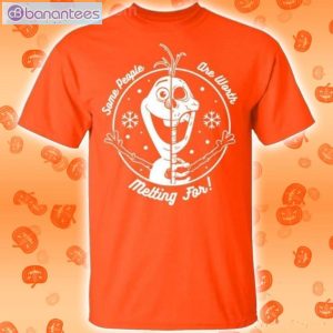 Olaf Skull Some People Are Worth Melting For Halloween Funny T-Shirt Product Photo 2
