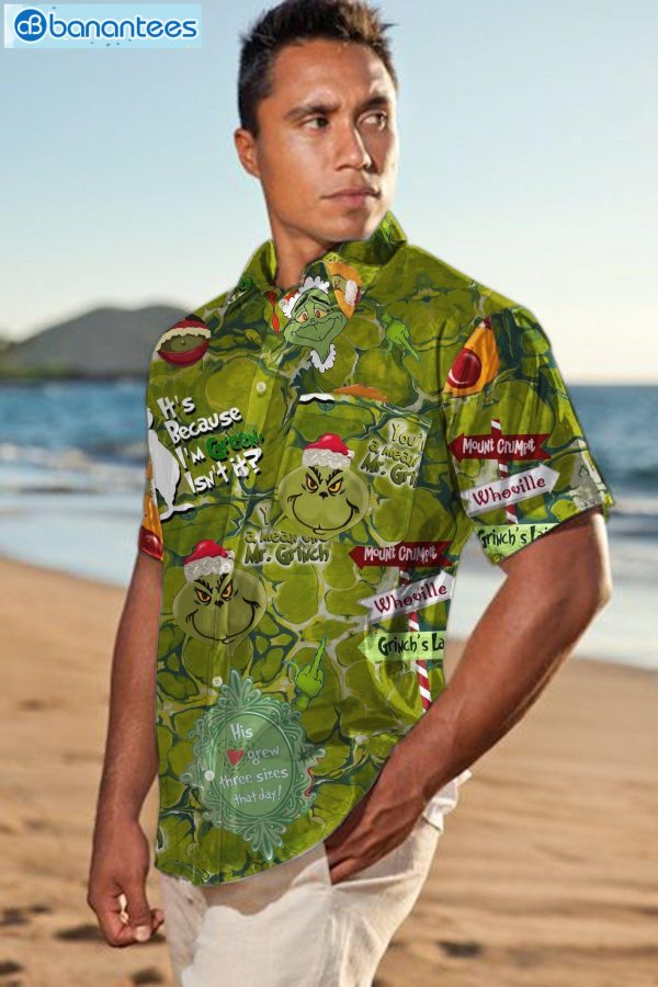 Patricks Day Grinch Christmas Hawaiian Shirtproduct photo 1