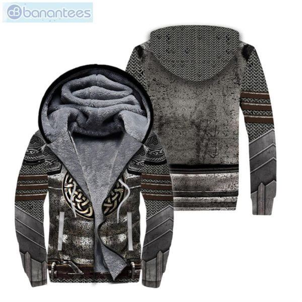 Pattern Viking Tattoo All Over Print Fleece Zip Hoodieproduct photo 1