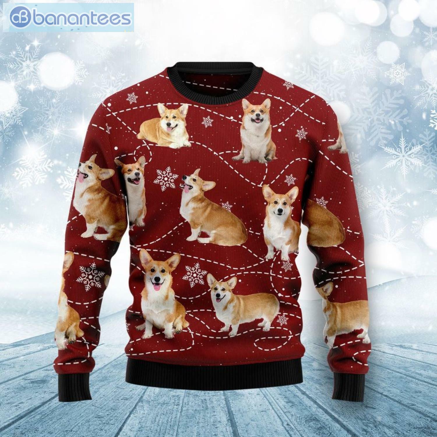 Pembroke Welsh Corgi Dog Christmas Ugly Sweater Pembroke Welsh Corgi Dog Christmas Ugly Sweater Product Photo 1