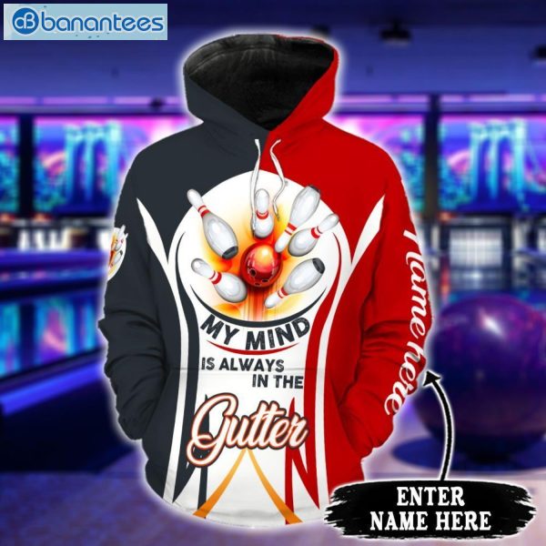 Personalized Bowling My Mind Is Always In The Gutter 3D Leggings Hoodie Set Product Photo 3