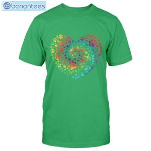 Personalized Heart Of Dog Paws Custom Shirt Classic T-Shirt Product Photo 2