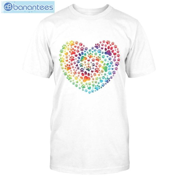 Personalized Heart Of Dog Paws Custom Shirt Classic T-Shirt Product Photo 5