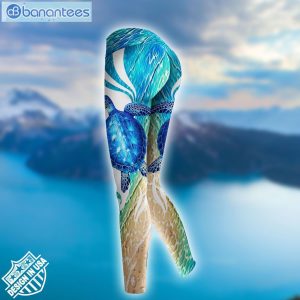 Personalized Sea Turtle Water Blue Cool Design 3D Printed Leggings Hoodie Set Product Photo 3