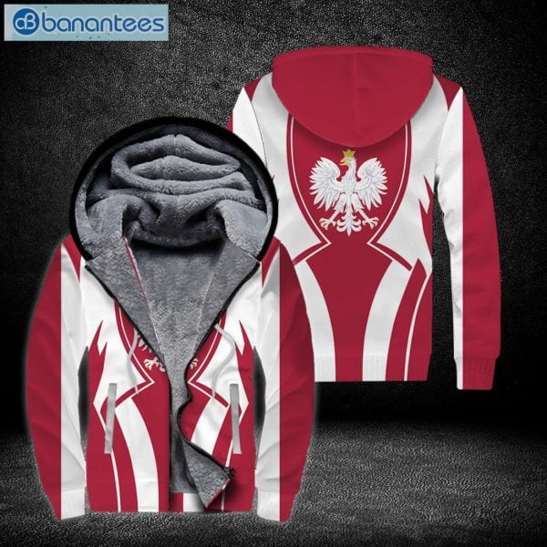 Poland In My Heart All Over Print Fleece Zip Hoodieproduct photo 1