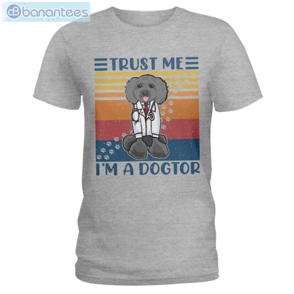 Poodle Trust Me I'm A Dogtor T-Shirt Long Sleeve Tee Product Photo 2