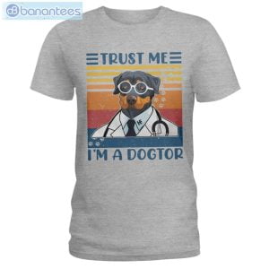 Rottweiler Trust Me I'm A Dogtor T-Shirt Long Sleeve Tee Product Photo 2