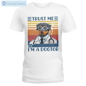 Rottweiler Trust Me I'm A Dogtor T-Shirt Long Sleeve Tee Product Photo 1