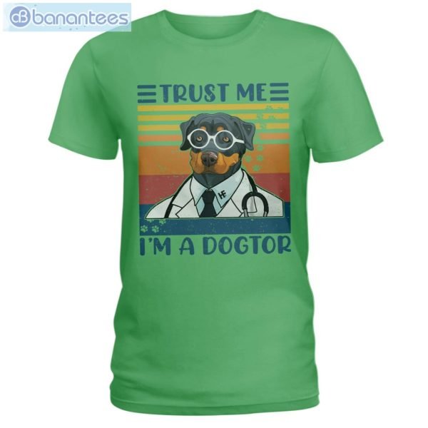 Rottweiler Trust Me I'm A Dogtor T-Shirt Long Sleeve Tee Product Photo 5