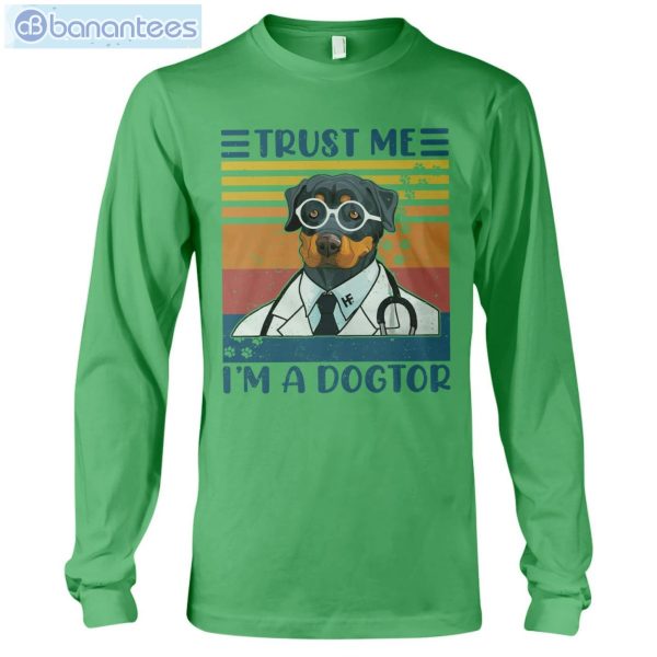 Rottweiler Trust Me I'm A Dogtor T-Shirt Long Sleeve Tee Product Photo 8