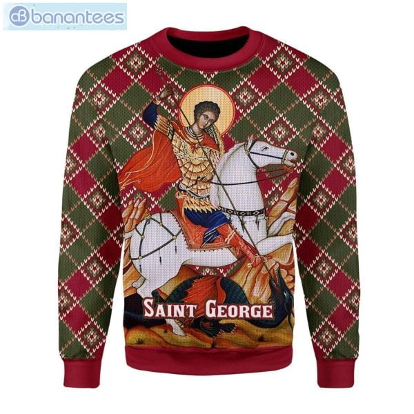 Saint George Ugly Christmas Sweater Product Photo 1