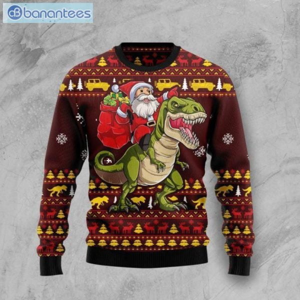 Santassic Park Christmas Ugly Sweater Product Photo 1