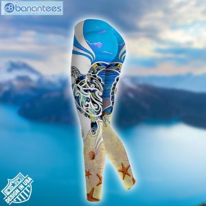 Sea Turtle Blue Unique Design 3D Printed Leggings Hoodie Set Product Photo 3