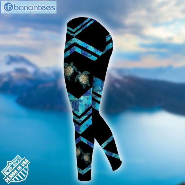 Sea Turtle I Believe There Are Angles Among Us 3D Hoodie And Leggings Product Photo 3