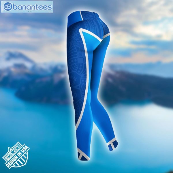Sea Turtle Mandala Blue And Black Awesome Design 3D Printed Leggings Hoodie Set Product Photo 3