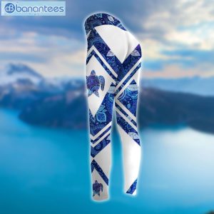 Sea Turtle Navy And White Good Quality Design 3D Printed Leggings Hoodie Set Product Photo 3
