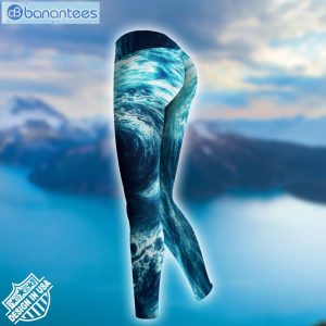 Sea Turtle Personalized Water Blue Cool Design 3D Printed Leggings Hoodie Set Product Photo 3