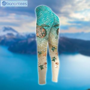 Sea Turtle Water Blue High Quality Design 3D Printed Leggings Hoodie Set Product Photo 3