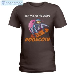 See You On The Moon Dogecoin T-Shirt Long Sleeve Tee Product Photo 3