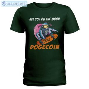 See You On The Moon Dogecoin T-Shirt Long Sleeve Tee Product Photo 5