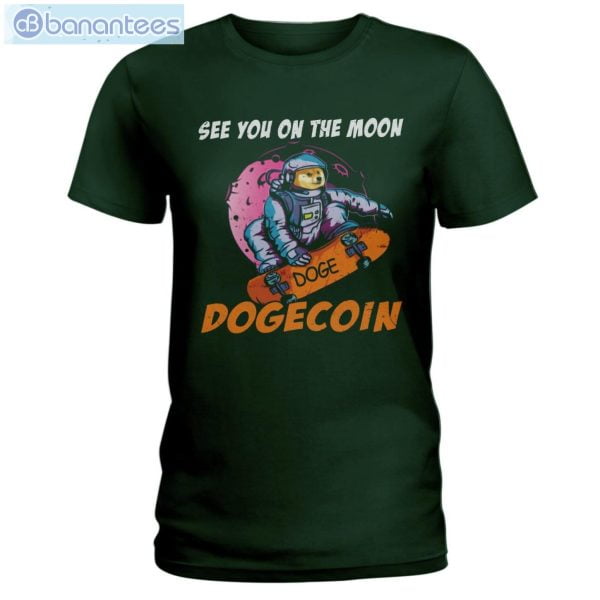 See You On The Moon Dogecoin T-Shirt Long Sleeve Tee Product Photo 5