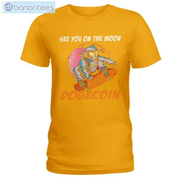 See You On The Moon Dogecoin T-Shirt Long Sleeve Tee Product Photo 6