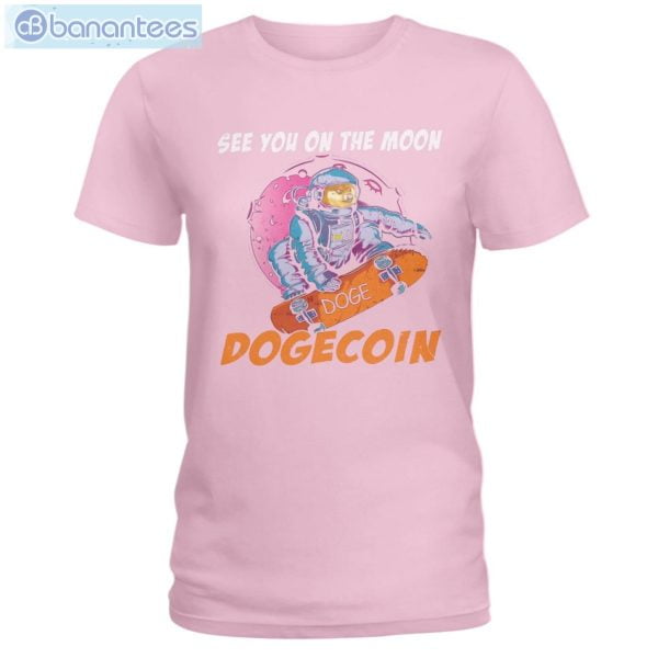 See You On The Moon Dogecoin T-Shirt Long Sleeve Tee Product Photo 8