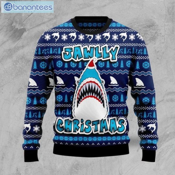 Shark Jawlly Christmas Ugly Sweater Product Photo 1