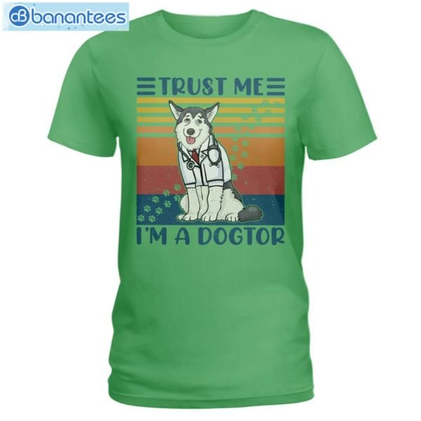 Siberian Huskies Trust Me I'm A Dogtor T-Shirt Long Sleeve Tee Product Photo 5