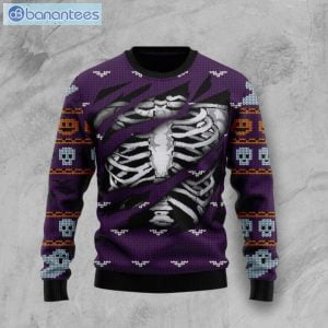 Skeleton Knitting Pattern Christmas Ugly Sweater Product Photo 1