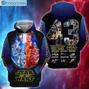 Star Wars 43 Years Of Star Wars 3D All Over Print Hoodie Product Photo 1