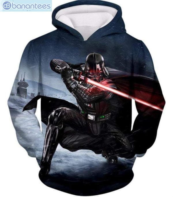 Star Wars Animated Darth Vader Action Graphic All Over Print 3D Hoodie Product Photo 1
