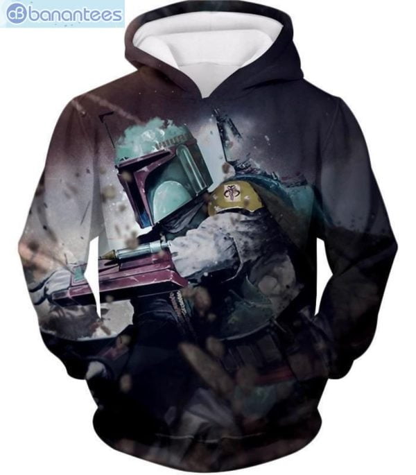 Star Wars Clone Wars Boba Fett All Over Print 3D Hoodie Product Photo 1