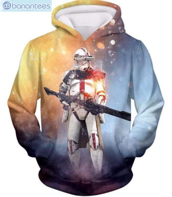 Star Wars Clone Wars Command Trooper Graphic 3D Hoodie Product Photo 1