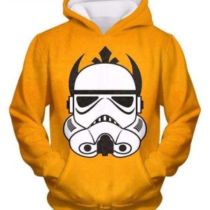 Star Wars Clone Wars Promo Stormtrooper Mask Amazing Yellow 3D Hoodie Product Photo 1