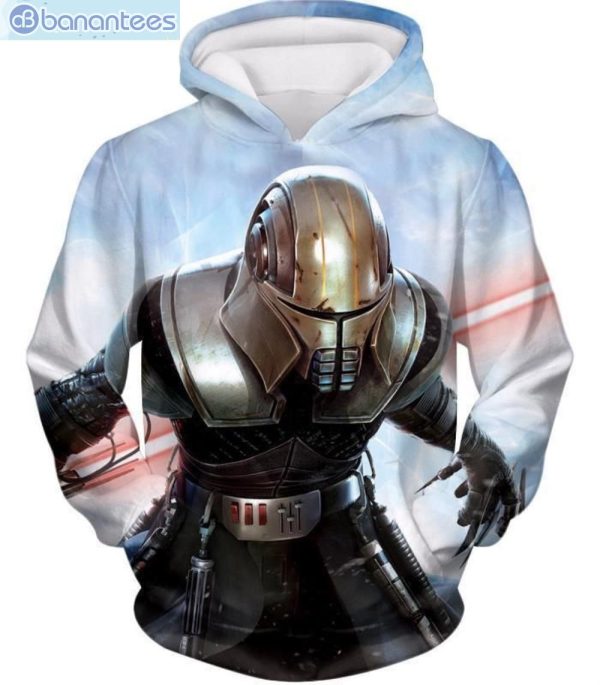 Star Wars Clone Wars Trooper Lightsaber All Over Print 3D Hoodie Product Photo 1