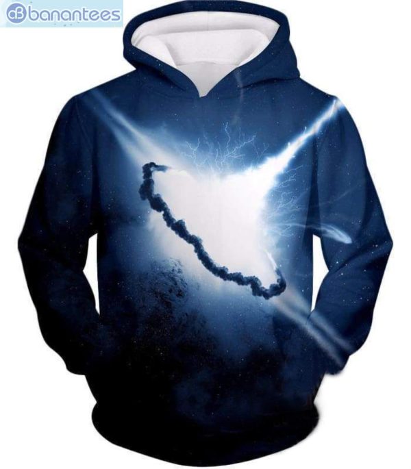 Star Wars Death Star Impact All Over Print 3D Hoodie Product Photo 1