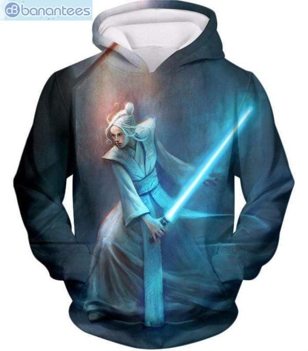 Star Wars Master Atris Action White Haired All Over Print 3D Hoodie Product Photo 1