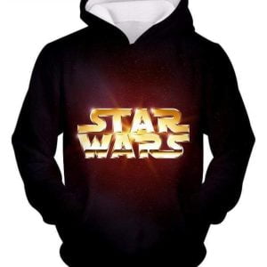 Star Wars Super Golden Star Wars Promo Black 3D Hoodie Product Photo 1