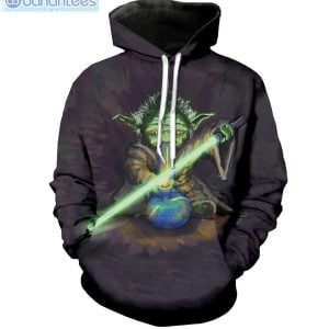 Star Wars Yoda Bong All Over Print 3D Hoodie Product Photo 1
