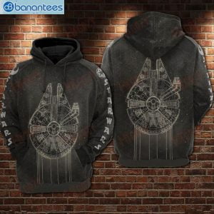 Starwars Millennium Falcon All Over Print 3D Hoodie Product Photo 1
