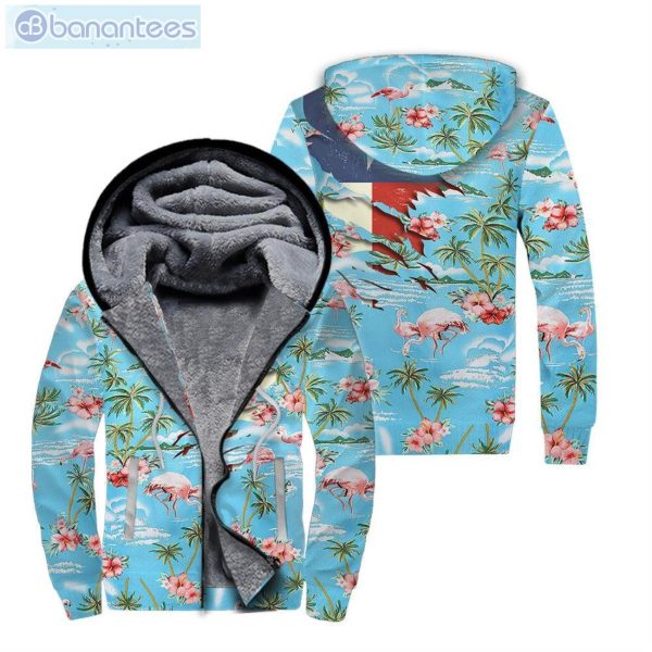 Texas Hawaiian Beach All Over Print Fleece Zip Hoodieproduct photo 1