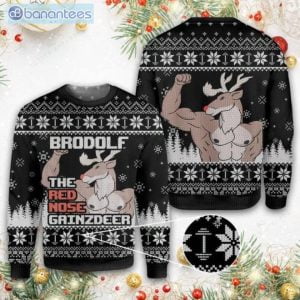 The Red Nose Gainzdeer Christmas Ugly Sweater Product Photo 1