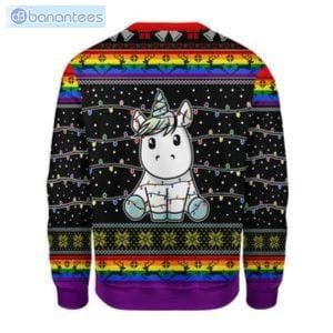 Unicorn Christmas Tree Ugly Christmas Sweater Product Photo 2