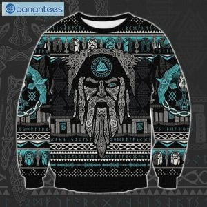 Viking Odin Christmas Ugly Sweater Product Photo 1