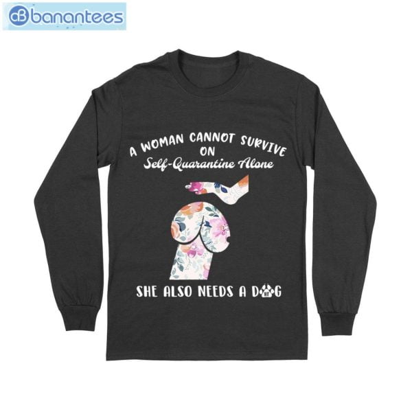 Woman Also Needs A Dog T-Shirt Long Sleeve Tee Product Photo 6
