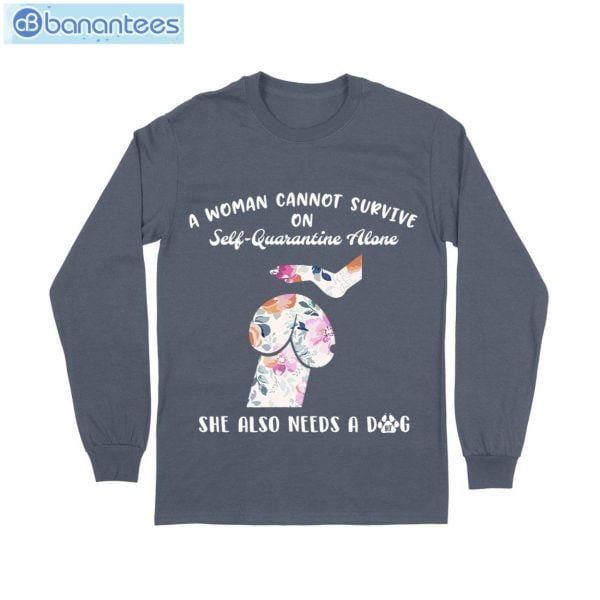 Woman Also Needs A Dog T-Shirt Long Sleeve Tee Product Photo 7