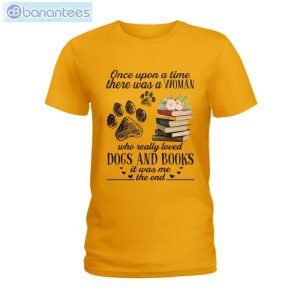 Woman Really Loved Dogs And Books T-Shirt Long Sleeve Tee Product Photo 4